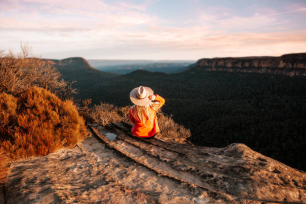 An image showing a lady on an international travel
